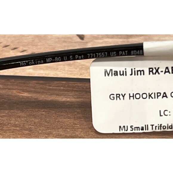 NEW MAUI JIM HOOKIPA 407-02 RX-ABLE SUNGLASSES Gloss Black Neutral Grey Lense - Picture 5 of 9